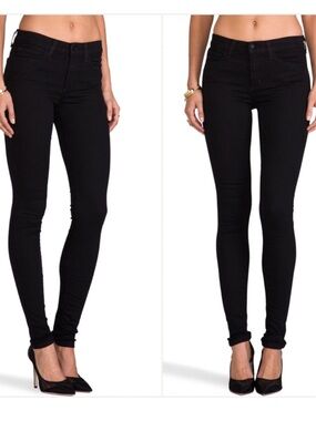 Joe's Jeans Black High-Rise Skinny Jeans